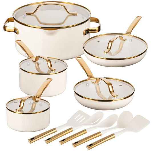 Modern Collection 15 Piece Ceramic Nonstick Cookware Set